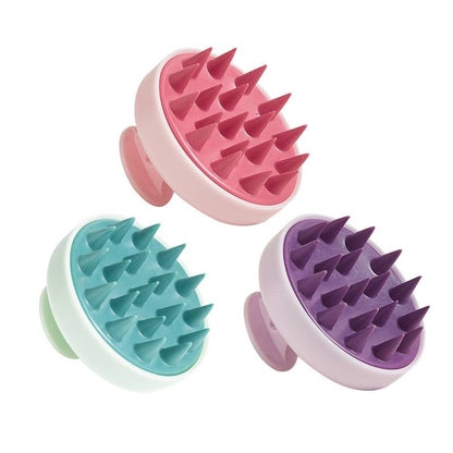 Brosse de massage du cuir chevelu en silicone